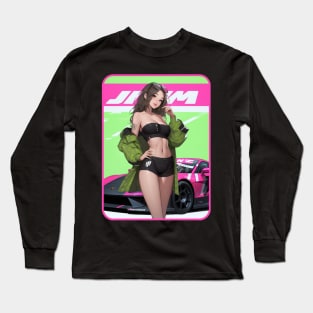 female racer Long Sleeve T-Shirt